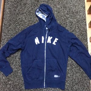 Zip up hoodie size XL.